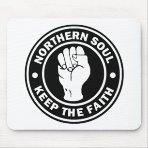 北の精神のロゴの黒 マウスパッド