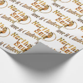 北の精神。 I愛はそれ-金ゴールド ラッピングペーパー (角)