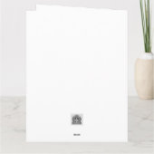 北の自然の中の美しい冬の天使 カード (裏面)