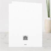 北の自然の中の美しい冬の天使 カード (裏面)