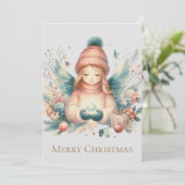 北の自然の中の美しい冬の天使 シーズンカード (スタンド正面)