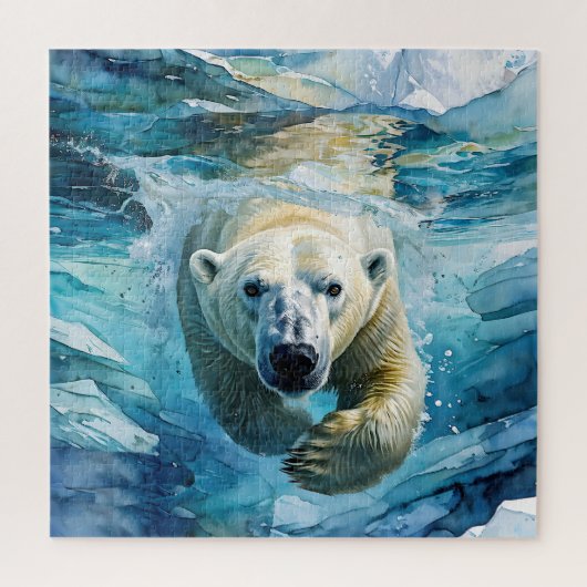 北の蜃気楼: 泳ぐ君主 ジグソーパズル (縦)