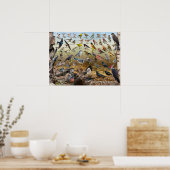 北の裏庭の鳥 ポスター (キッチン)