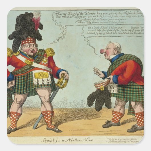 北の訪問1822年のために装備 スクエアシール (正面)