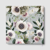 北の雫グレーに白いアネモネ ゲストブック (裏面)