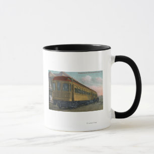 北の電車の眺め マグカップ
