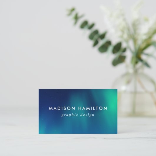 北の青と緑 名刺 (スタンド正面)