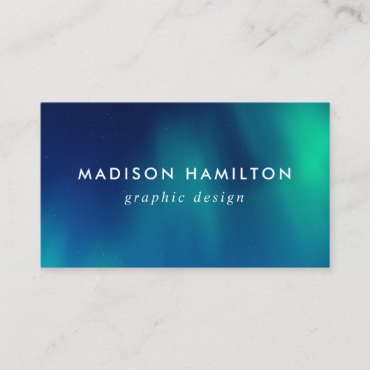 北の青と緑 名刺 (正面)