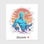 北の青男 シール (シート)