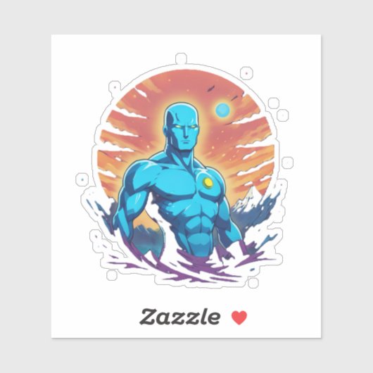 北の青男 シール (シート)