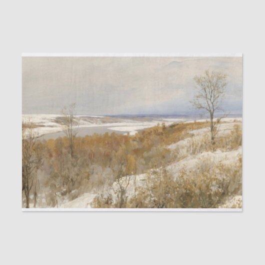 北の風景、ヴァシリ・ドミトリジェヴィシュ・ポレノフ 薄葉紙 (正面)