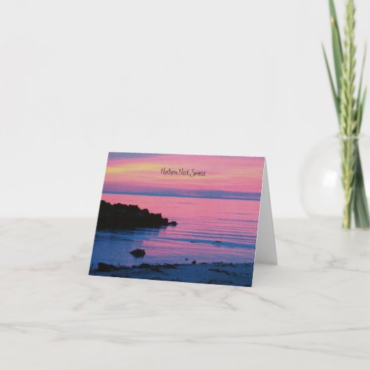 北の首からの郵便はがき カード (正面)