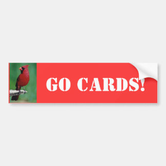 北の(鳥)ショウジョウコウカンチョウはカード行きます! バンパーステッカー