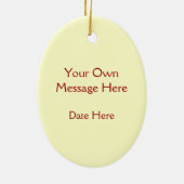 北の(鳥)ショウジョウコウカンチョウ -- 伝統的なクリスマスの鳥 セラミックオーナメント (裏面)