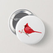 北の（鳥）ショウジョウコウカンチョウ 缶バッジ (正面&裏面)