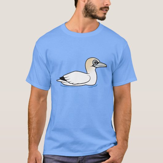 北のGannetを泳ぐBirdorable Tシャツ (正面)