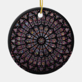 北のtranseptのバラ窓ヴァージンを描写します セラミックオーナメント (正面)