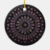 北のtranseptのバラ窓ヴァージンを描写します セラミックオーナメント (裏面)