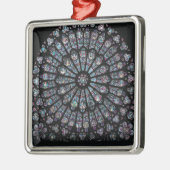 北のtranseptのバラ窓 メタルオーナメント (左)