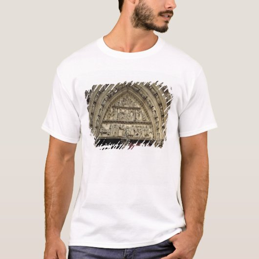 北のtranseptの入口、tympanumの詳細 tシャツ (正面)