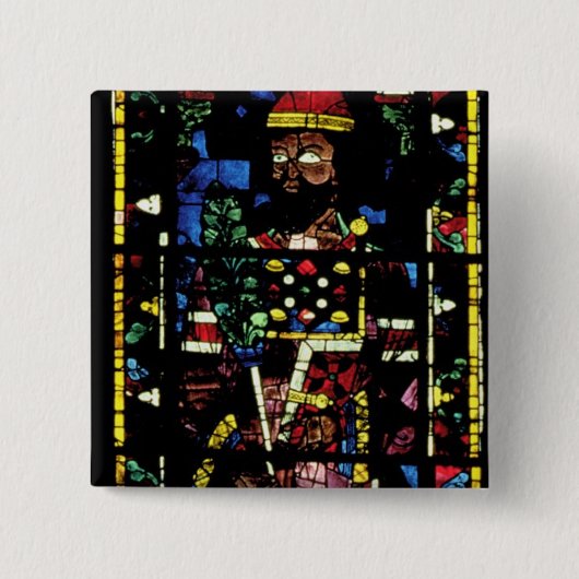 北のtranseptの窓; 描写します古いTestaを上がりました 缶バッジ (正面)