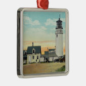 北のTruroの高地の灯台眺め メタルオーナメント