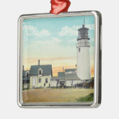 北のTruroの高地の灯台眺め メタルオーナメント