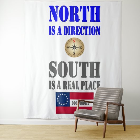 北は方向、南は場所である実在 タペストリー (インサイチュ)