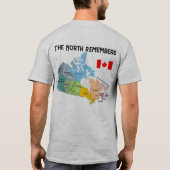 北は覚えている Tシャツ (裏面)