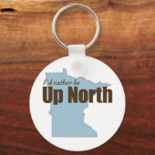 北へ – ミネソタ キーホルダー (正面)