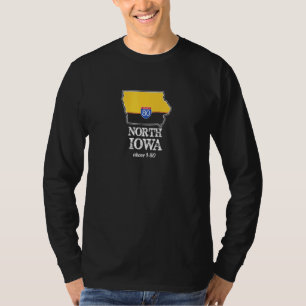 北アイオワI-80州間コーンベルト豚肉農場 Tシャツ
