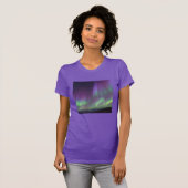 北アイスランドのオーロラ Tシャツ (正面フル)