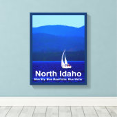 北アイダホブルー キャンバスプリント (インサイチュ (ウッドフロア))