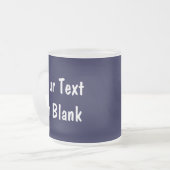 北アイダホブルー フロストグラスマグカップ (正面左)