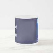 北アイダホブルー フロストグラスマグカップ (中央)