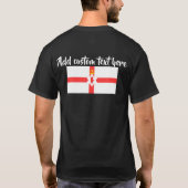 北アイルランドのカスタマイズ可能なシャツ Tシャツ (裏面)
