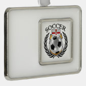 北アイルランドのサッカー2016ファンのギア シルバープレートフレームオーナメント (右)