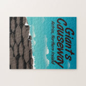 北アイルランドのジャイアンツのコーズウェイ旅行ポスター ジグソーパズル (横)