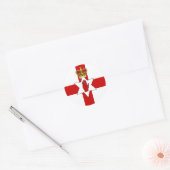 北アイルランドのステッカー、アイルランド、ベルファスト、アルスター国旗 ラウンドシール (封筒)