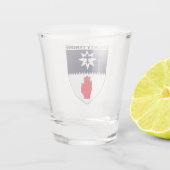 北アイルランドのティロン郡の紋章 ショットグラス (裏面)