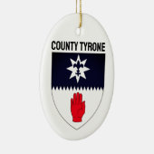 北アイルランドのティロン郡の紋章 セラミックオーナメント (右)