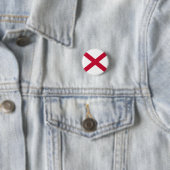 北アイルランドのバッジ-白の赤いSaltire 缶バッジ (インサイチュ)