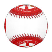 北アイルランドのボール、ベースボール、アイリッシュアルスター国旗 野球ボール (正面)