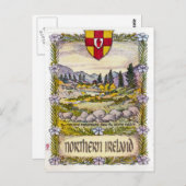 北アイルランドのモウーン山脈のはがき ポストカード (正面/裏面)