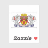 北アイルランドのロンドンテリー郡の紋章 シール (シート)