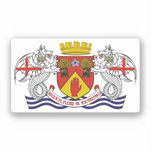 北アイルランドのロンドンテリー郡の紋章 シール (正面)