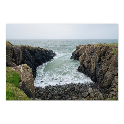 北アイルランドの岩の海岸線 フォトプリント            (正面)