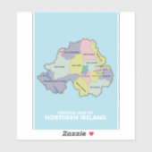 北アイルランドの政治地図。 シール (シート)