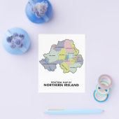 北アイルランドの政治地図。 チラシ (シングル)