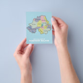 北アイルランドの政治地図。 チラシ (手)